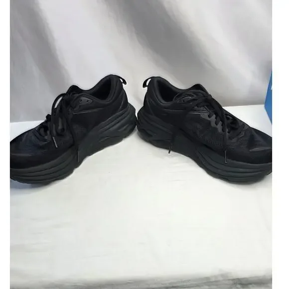 Hoka One Bondi Women's Size 9B Black Running Walking Sneaker Nurse Comfort - Picture 8 of 15